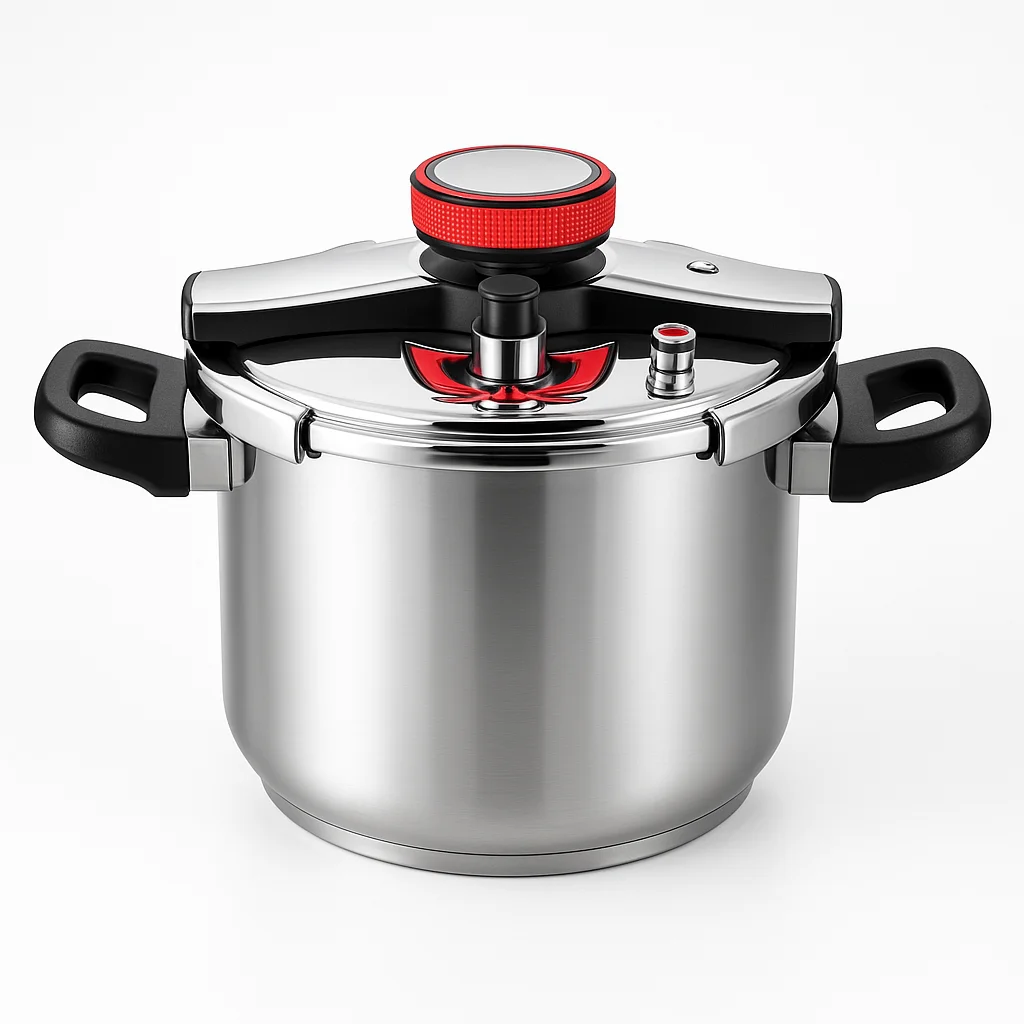 Olla a presión Royal Swiss acero inoxidable 3L–10L | inducción | cocción rápida | alta seguridad