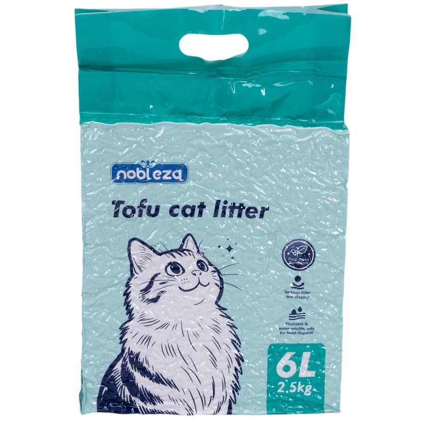 Nobleza Arena de Tofu para Gatos ,Camada de gato mixta 2.5KG/10KG, Arena Aglomerante Natural, Sin Polvo, Control de Olores, Alta Absorción, Desechable en el Inodoro
