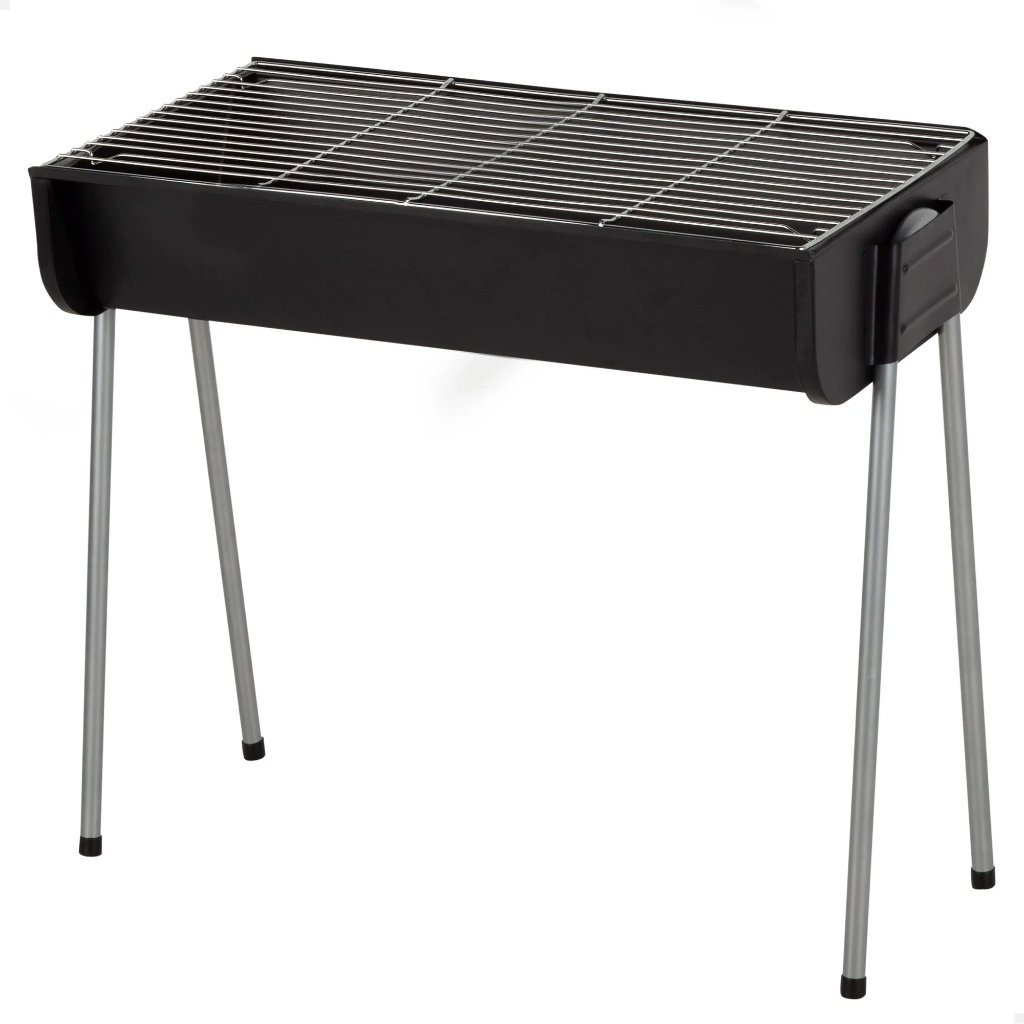 Aktive - Barbacoa de carbón de acero con parrilla de 60x30 cm, estructura resistente y compacta, fácil montaje y limpieza, ideal para jardín, terraza y camping