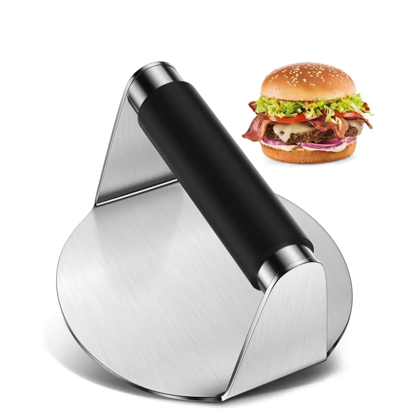 304 Stainless Steel Smash Burger, Burger Press, 5,5 Inch Round Burger Crusher, Burger Press, Burger, Steak, Grill