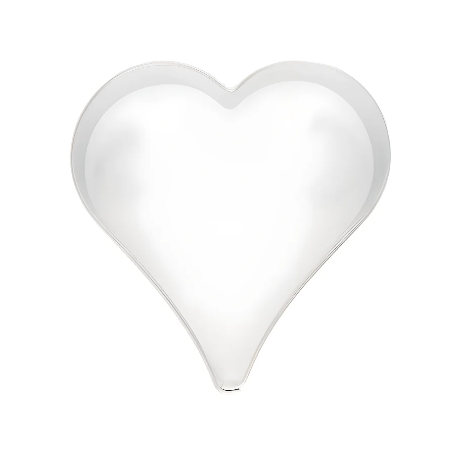 Metal cookie cutter heart 8 cm