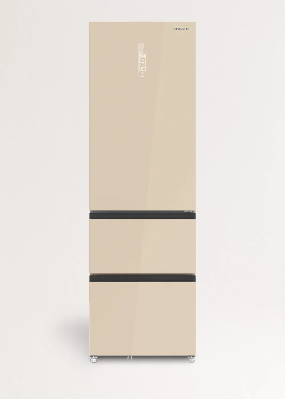 Create - italian 401l style refrigerator with space pro and care+ - fridge studio combi pro flex 401