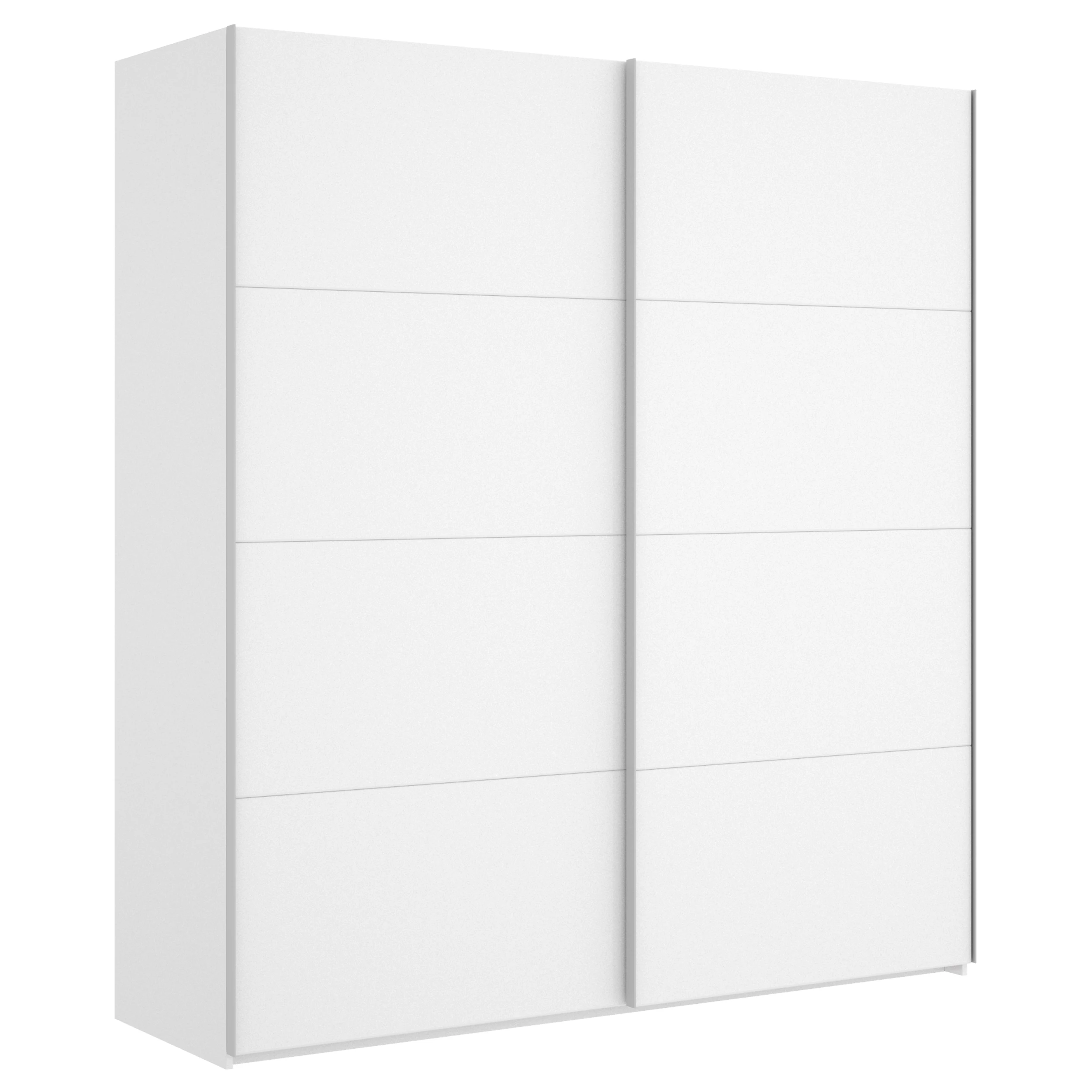 Armario Dekit 2 Puertas Correderas 204x180x65 Blanco Brillo