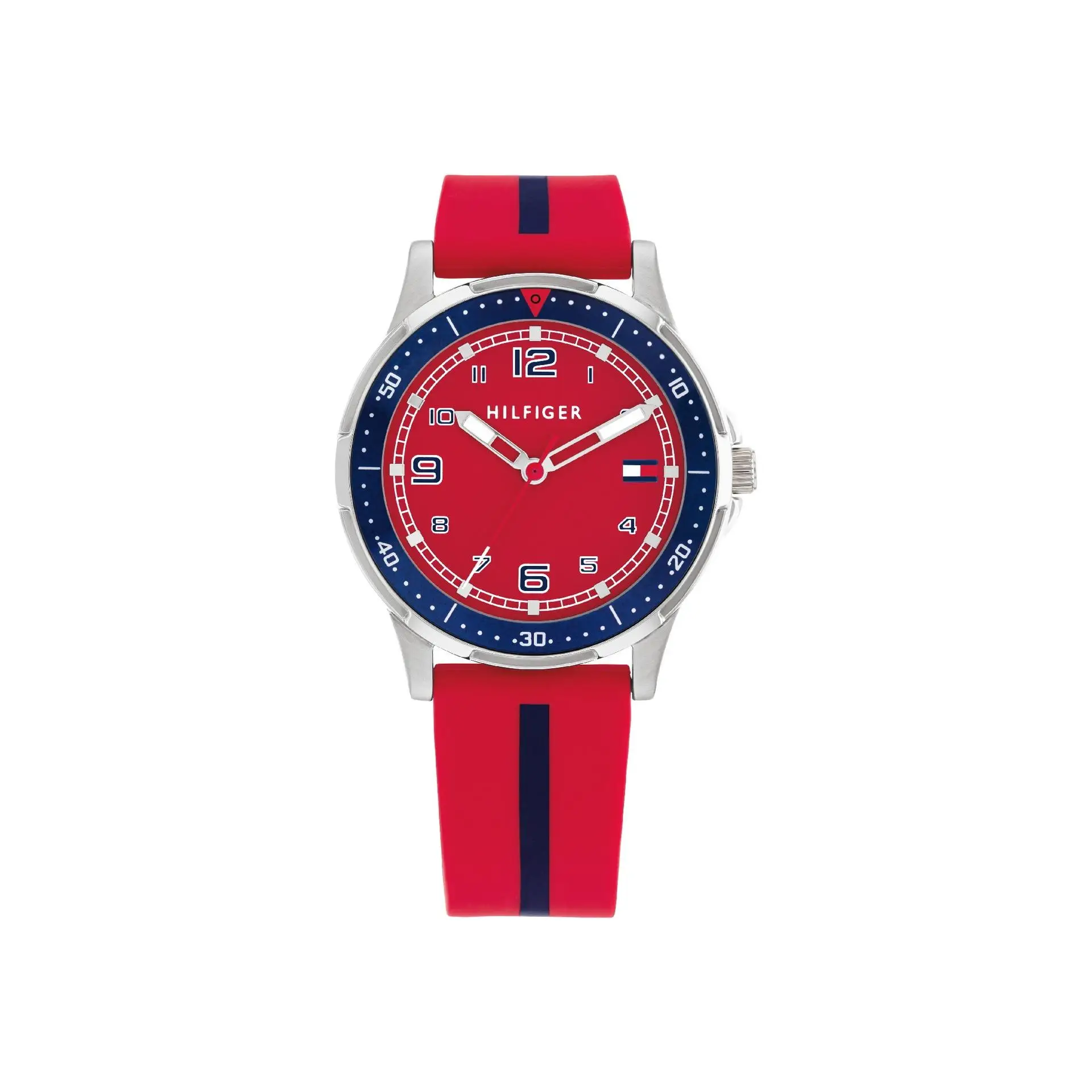 Reloj Tommy Hilfiger Niño Analógico Silicona Rojo y Azul 1720035