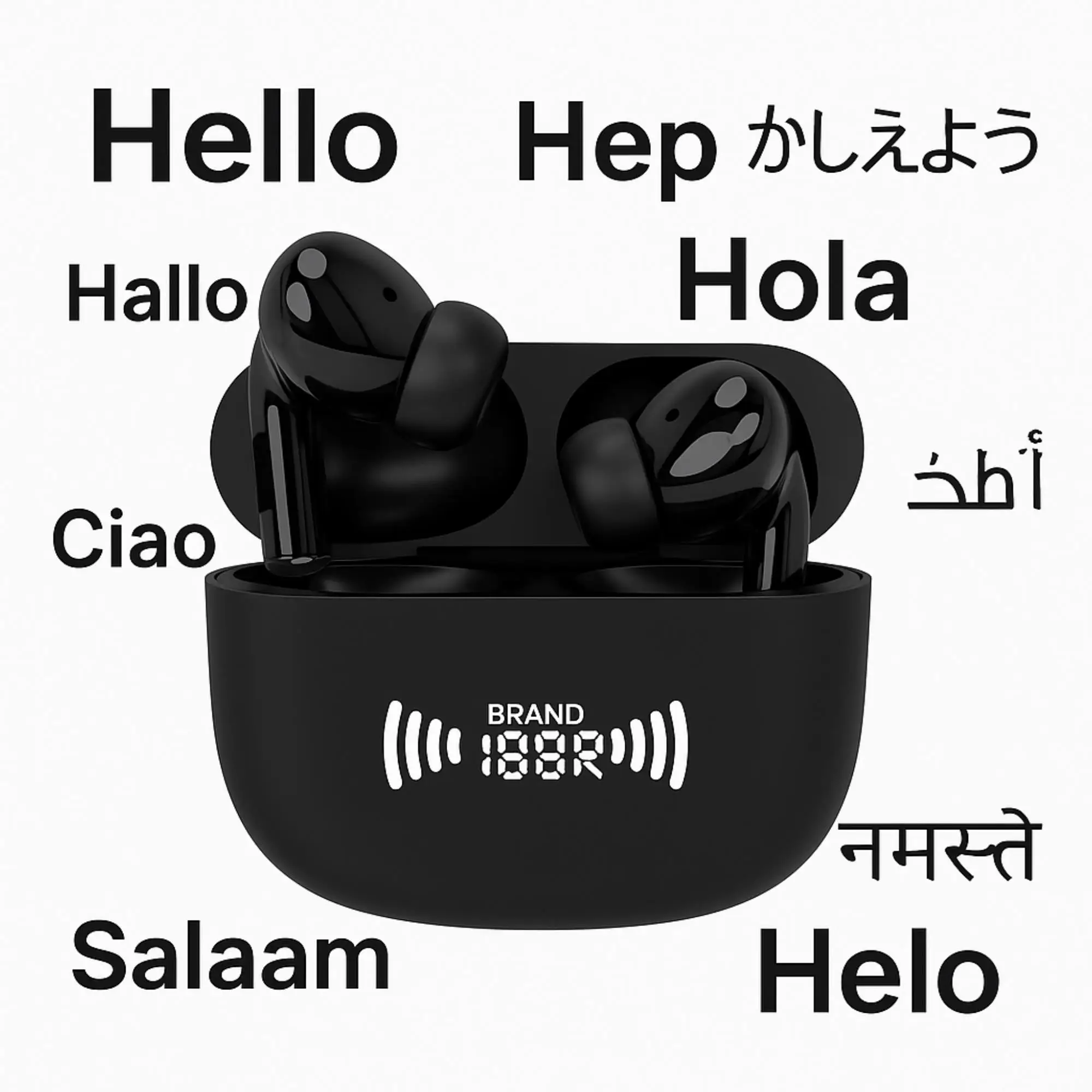 A8 Auriculares Inalámbricos TRADUCTORES con IA, Traducción instantánea, con sonido y llamadas claras, Bluetooth y micrófono, para iOS y Android