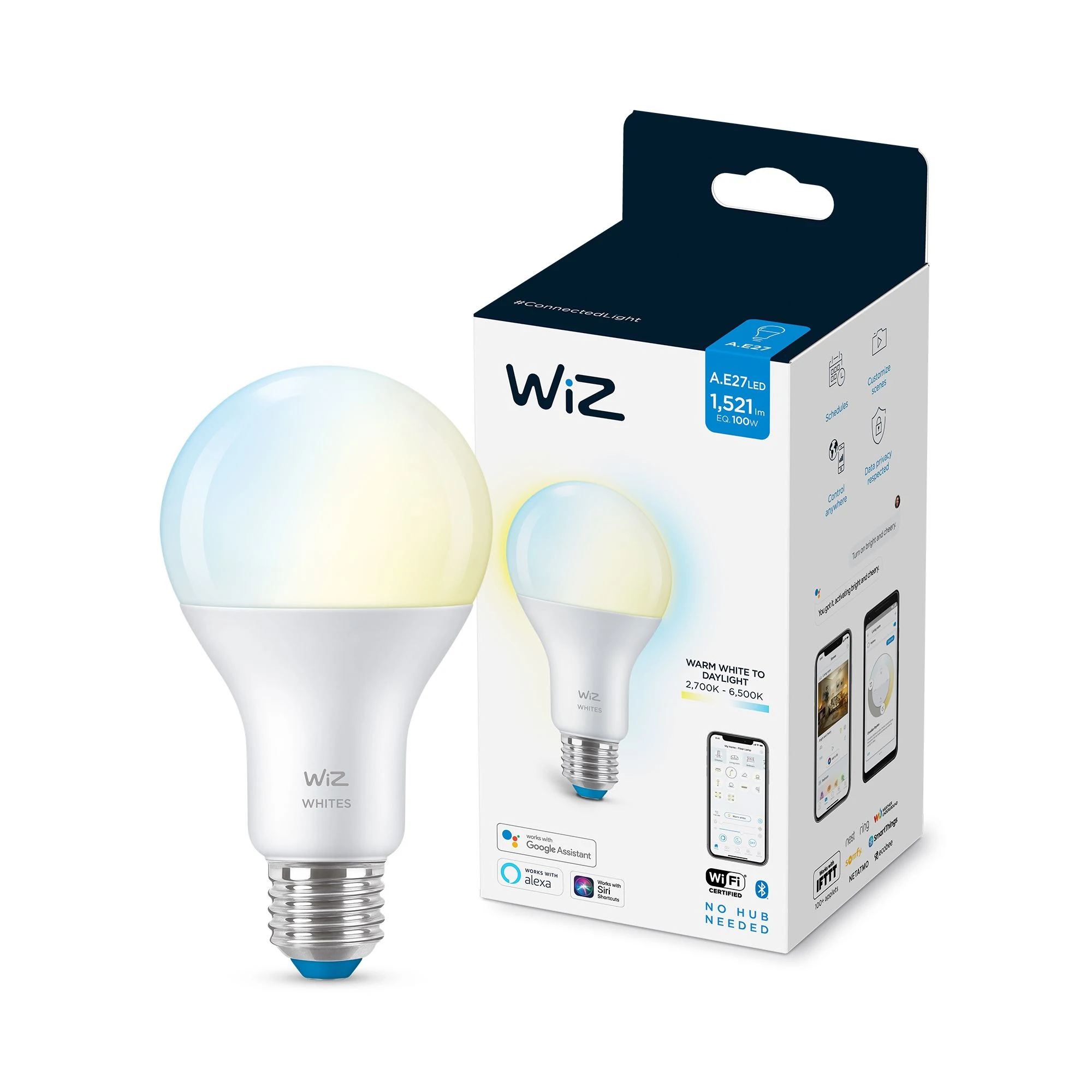 WiZ smart bulb White Wi-Fi 13 W