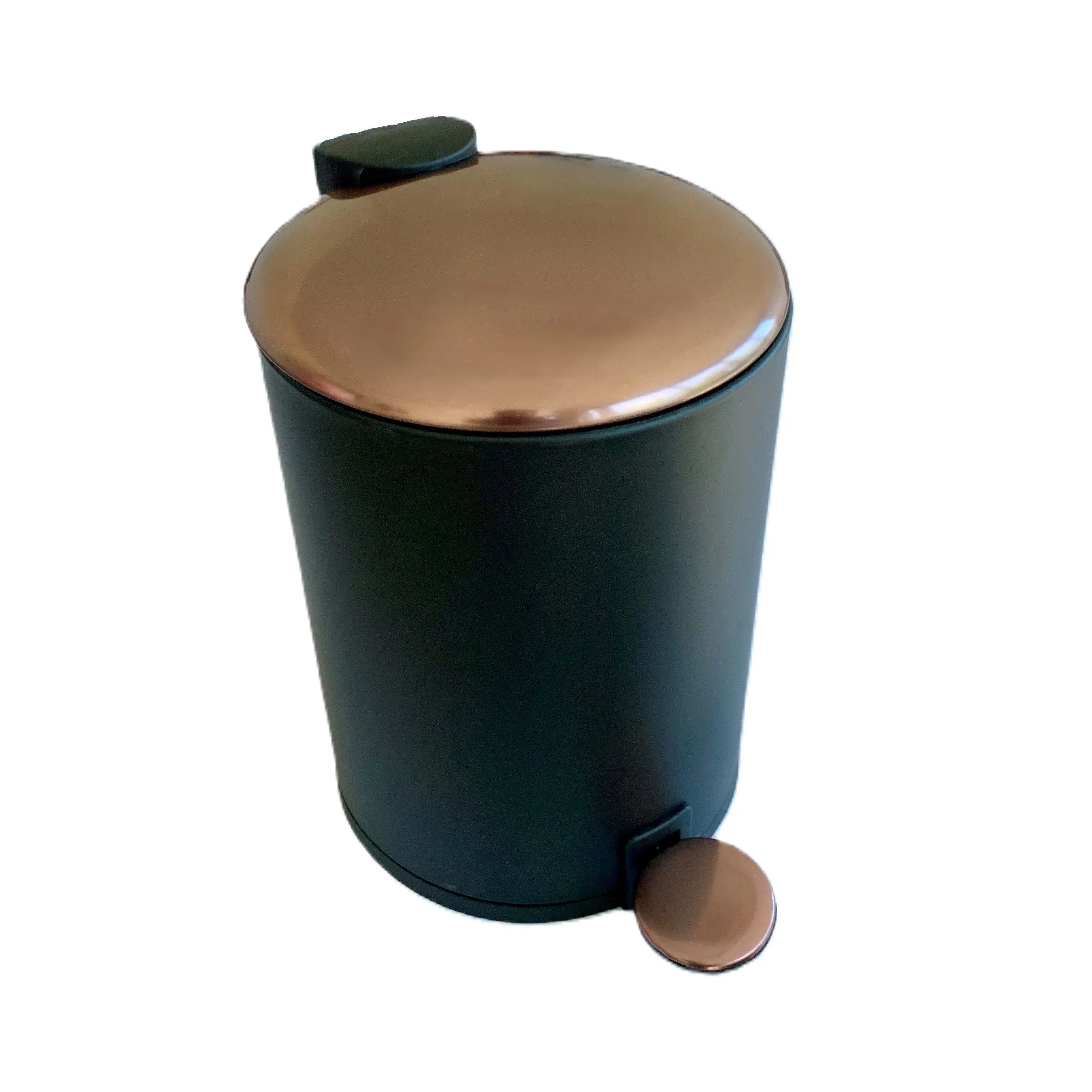 PAPELERA AMIKO SERIE COPPER CON PEDAL PARA LA APERTURA Y 3 LITROS DE CAPACIDAD