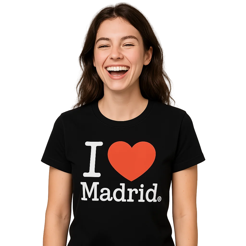 Camiseta original entallada chica  I Love Madrid - ropa de mujer moda urbana