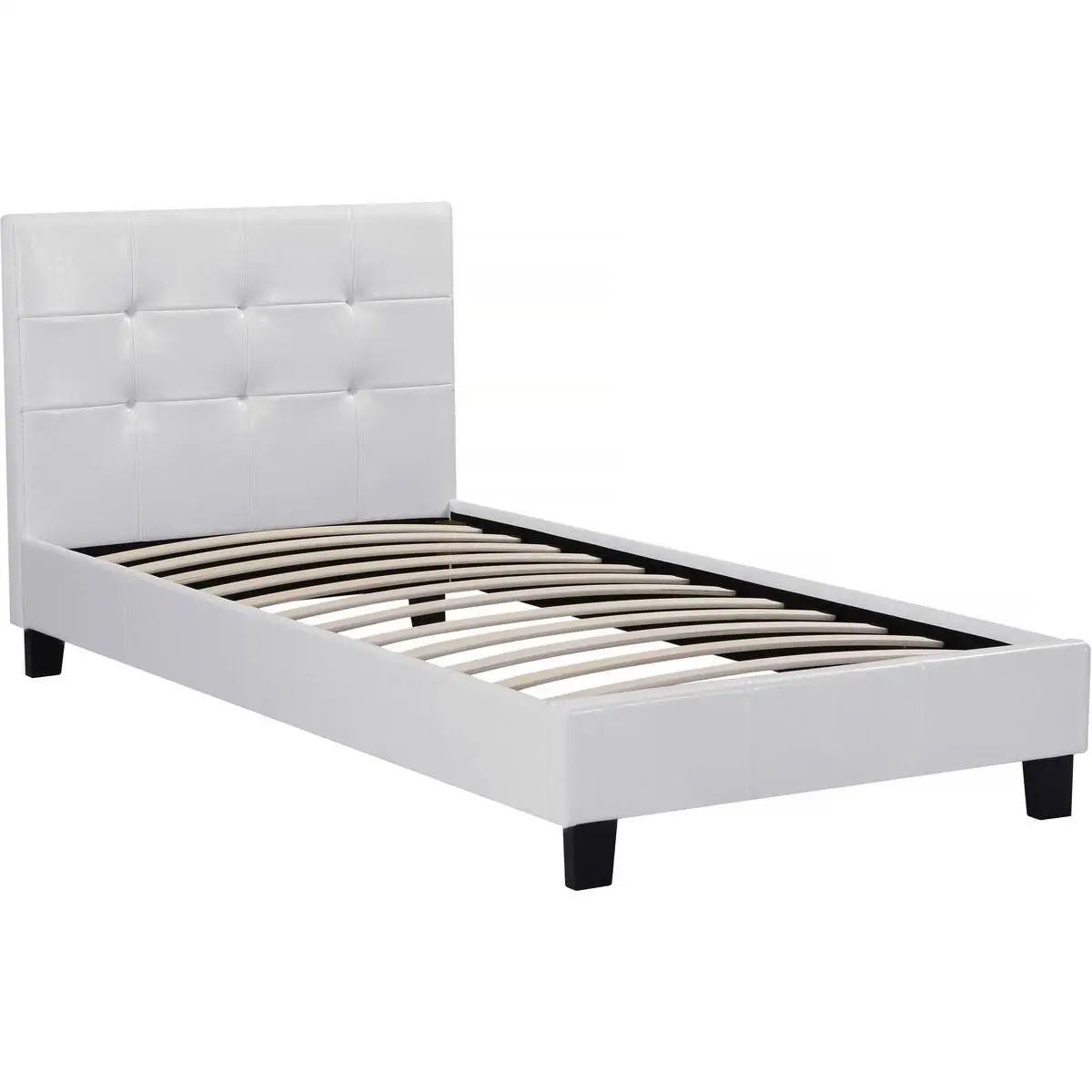 Habitat y Jardin - Cama "Julia" color Blanco - 90 x 190 cm