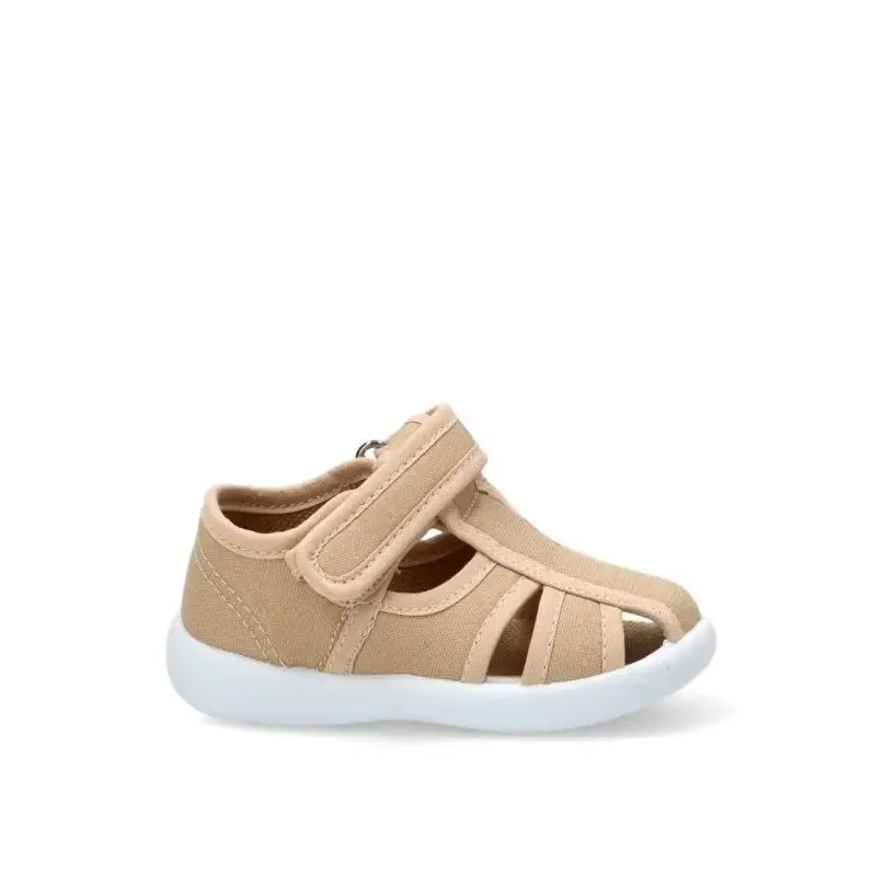 Sandalia Luna Kids - Niño - Suela Plana - Modelo Rbs1716 - Color Taupe
