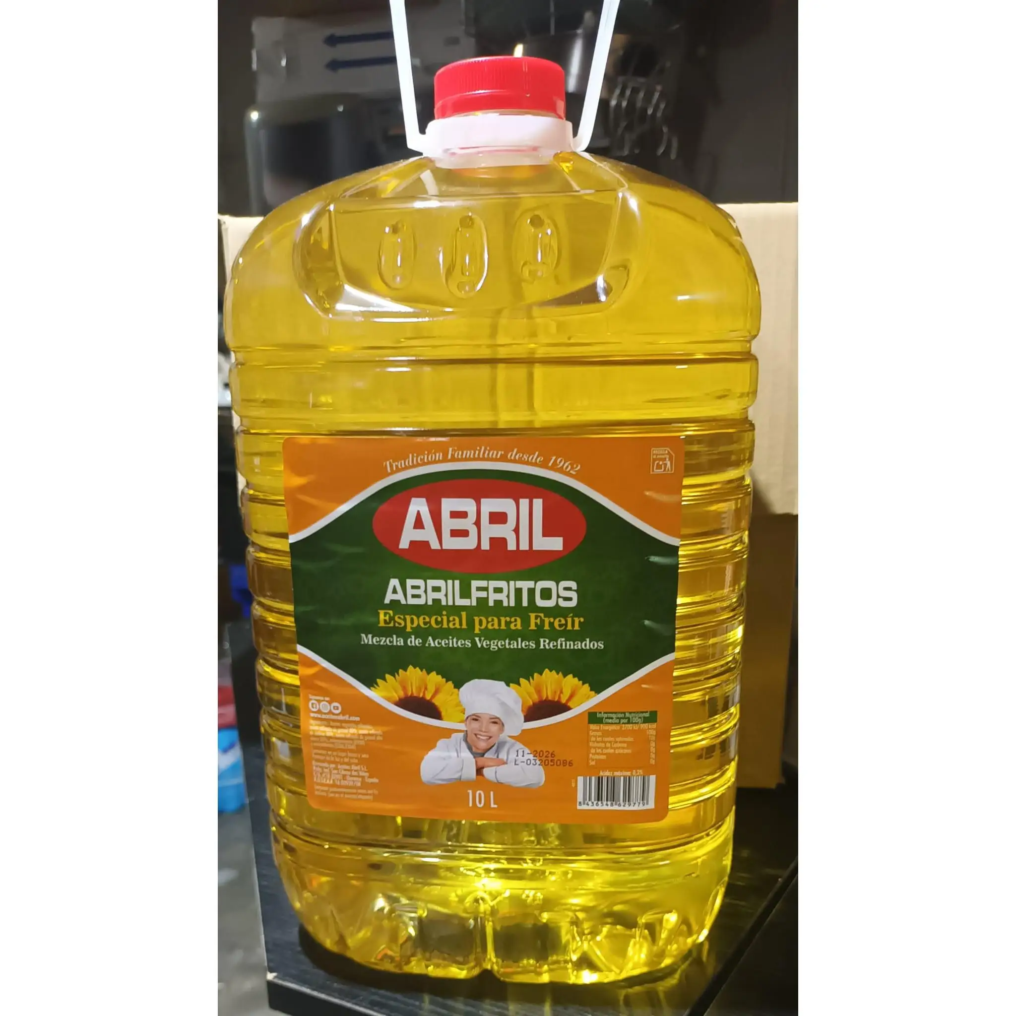 Aceite de Girasol Alto Contenido Oleico 45-60% Especial Frituras - Formato 10L aceites puerto la fuente