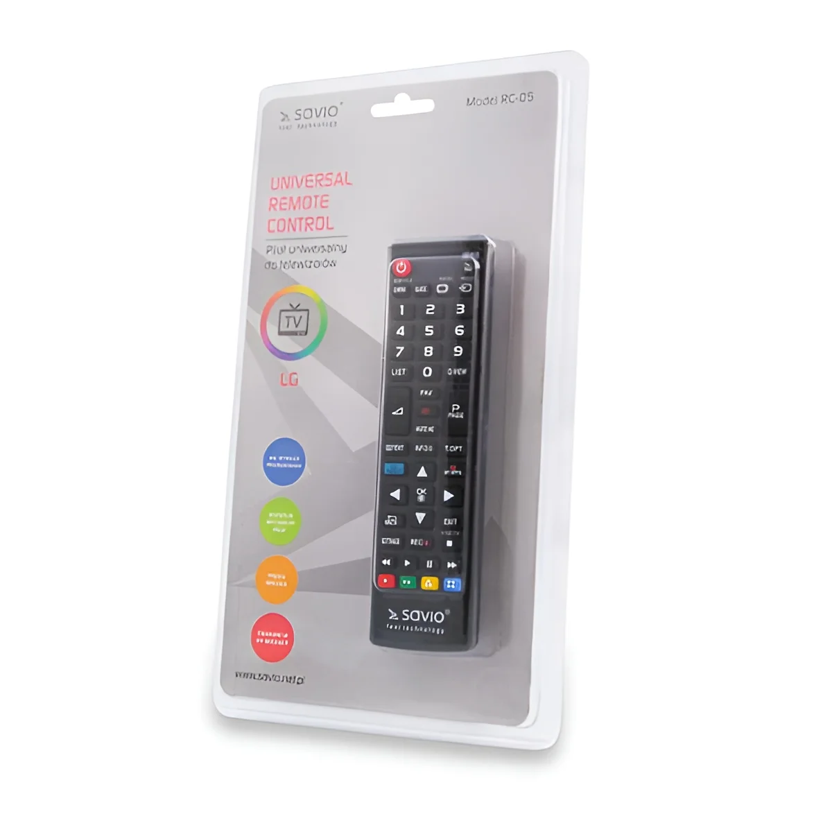 Savio universal remote controller/replacement for lg tv rc-05 ir wireless