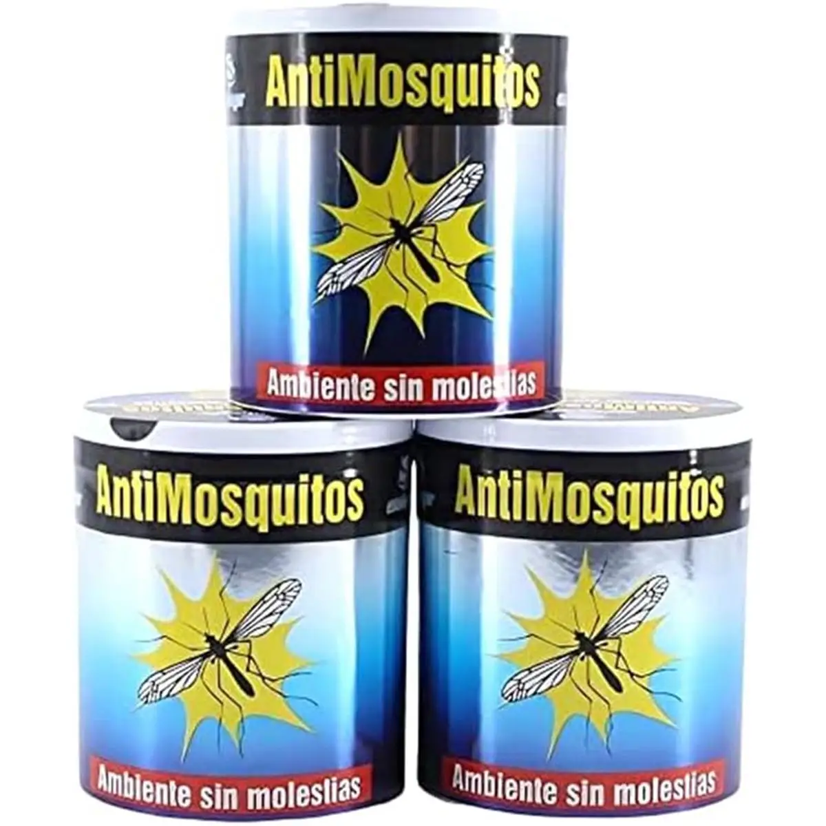 PLUSHOME Pack de 3 latas 95 gr Cada una de Gel de citronela Repelente de Mosquitos CITRONGEL CON ESENCIAS NATURALES