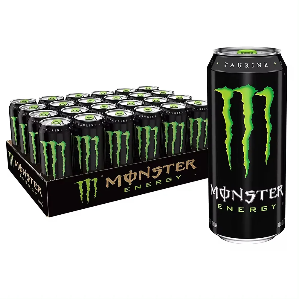 MONSTER ENERGY Ultra White Bebida energética sin azúcar,Mango Loco Bebida energética ,Original Bebida energética, 24*500 ml