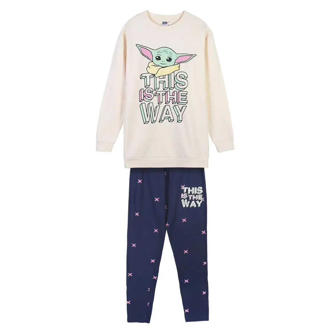 Pijama Manga Larga Star Wars This Is The Way Mujer