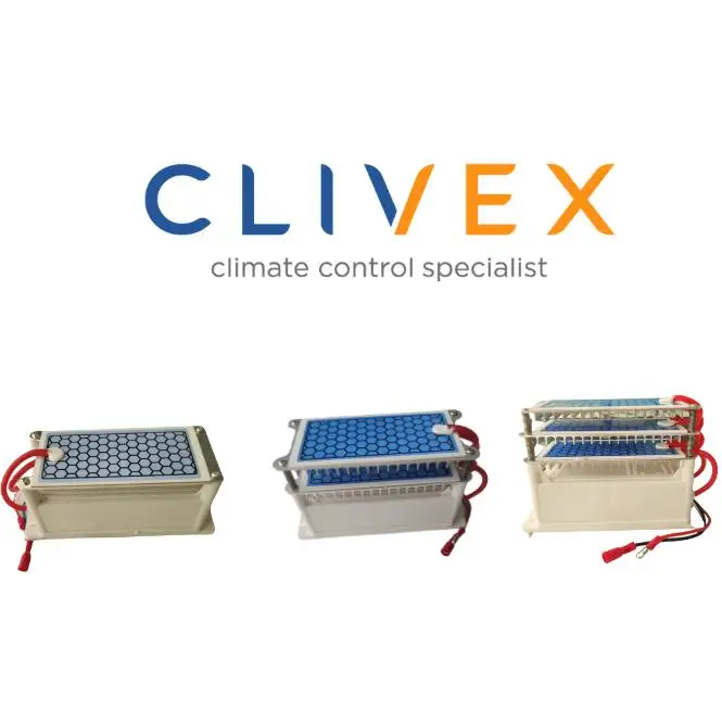 Generador de Ozono Clivex. Limpieza y desinfección de ambientes, disponible en varios formatos.