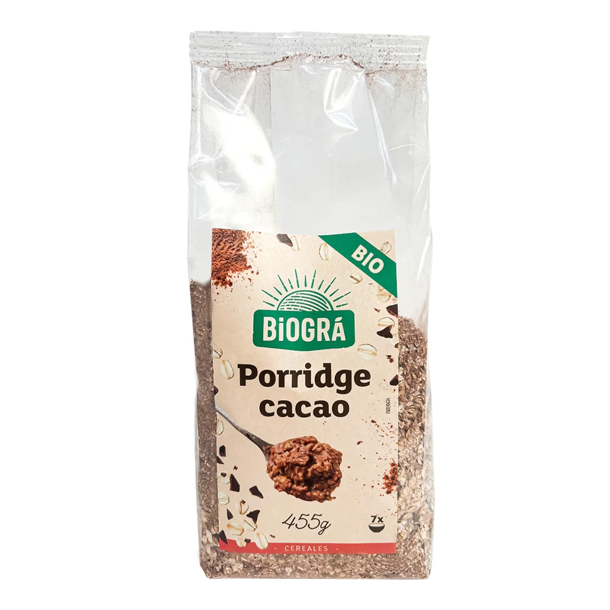 Porridge breakfast of oatmeal and Chocolate bio biograh 455 grams