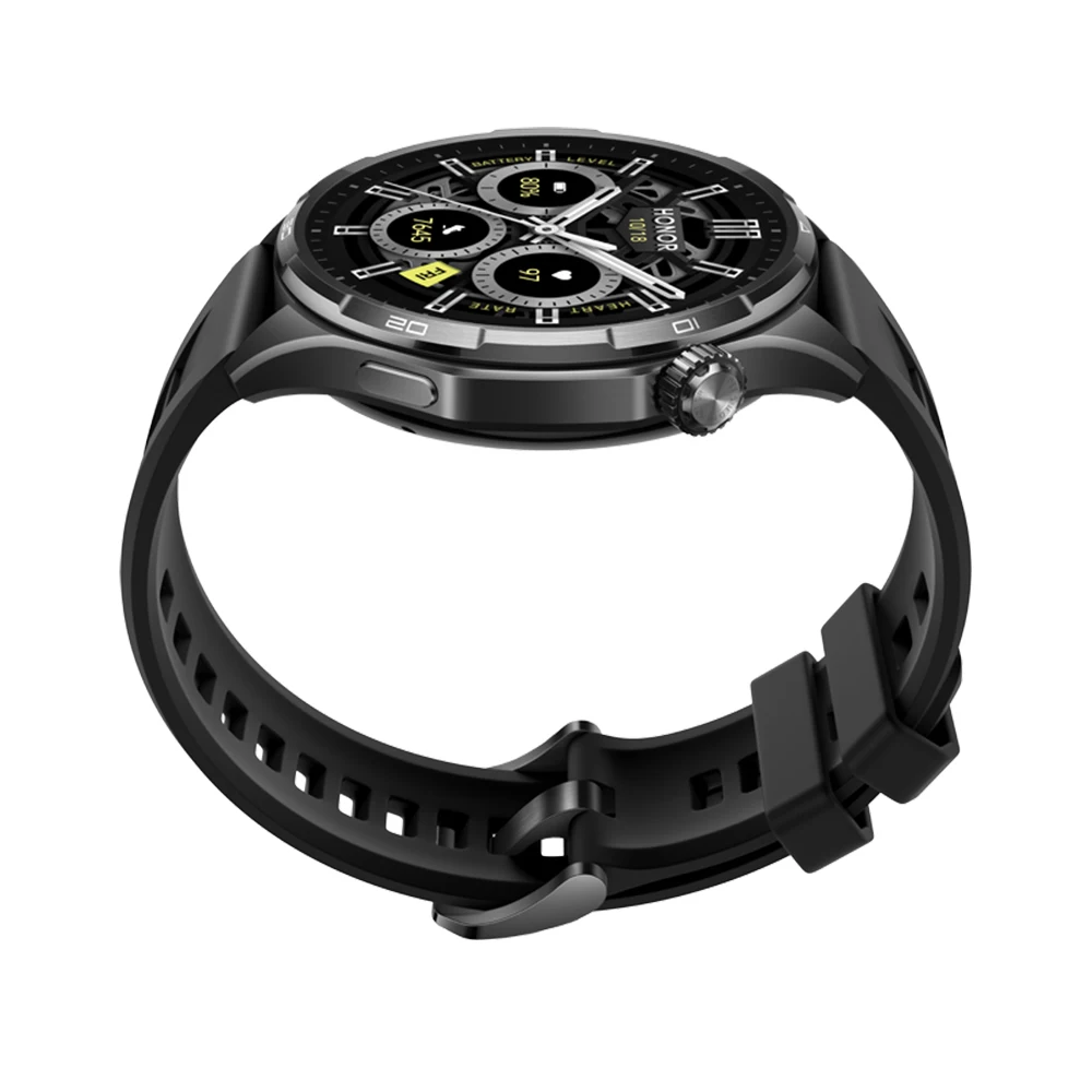 Reloj inteligente HONOR Watch 6 con GPS, 46 mm, pantalla LTPS de 1,46 pulgadas con un brillo de 3.000 nits, hasta 35 días de autonomía, GPS de doble banda, más de 120 deportes y un monitor de salud 3