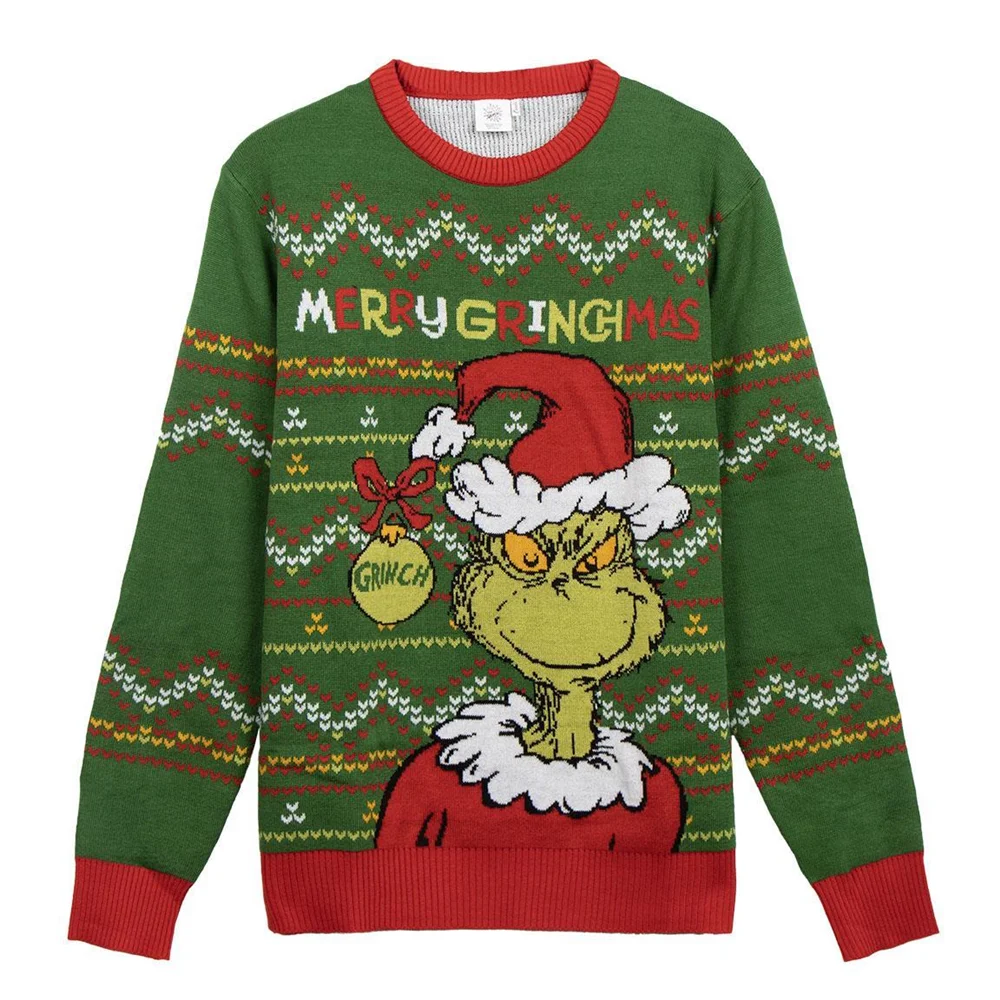 The grinch christmas knit sweater m (cerdá 2900002505_t3m-c59)