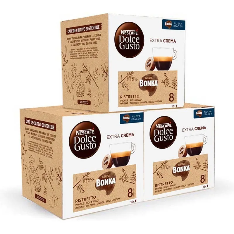 Bonka Ristretto Pack 48 cápsulas Dolce Gusto 7613287300171