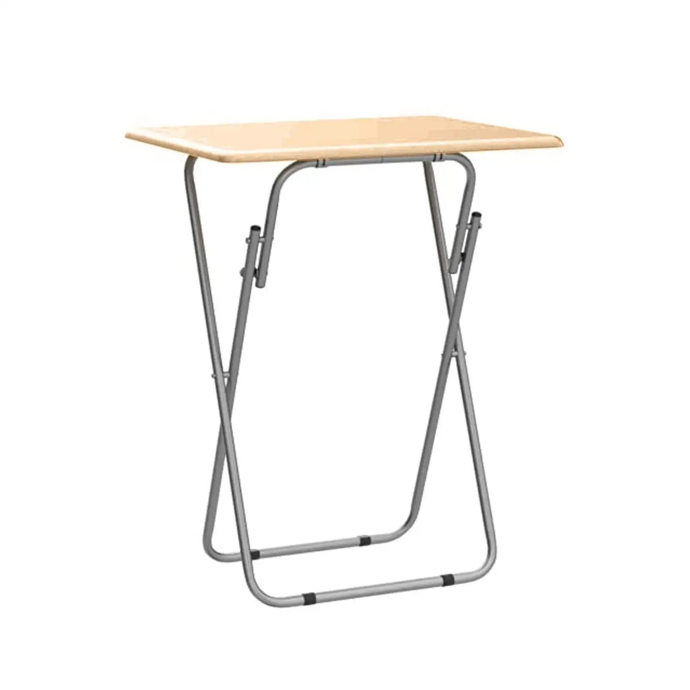 Mesa Plegable Cuadrada | Mesa Auxiliar Plegable Multiusos | Natural | 48 x 38 x 66 CM