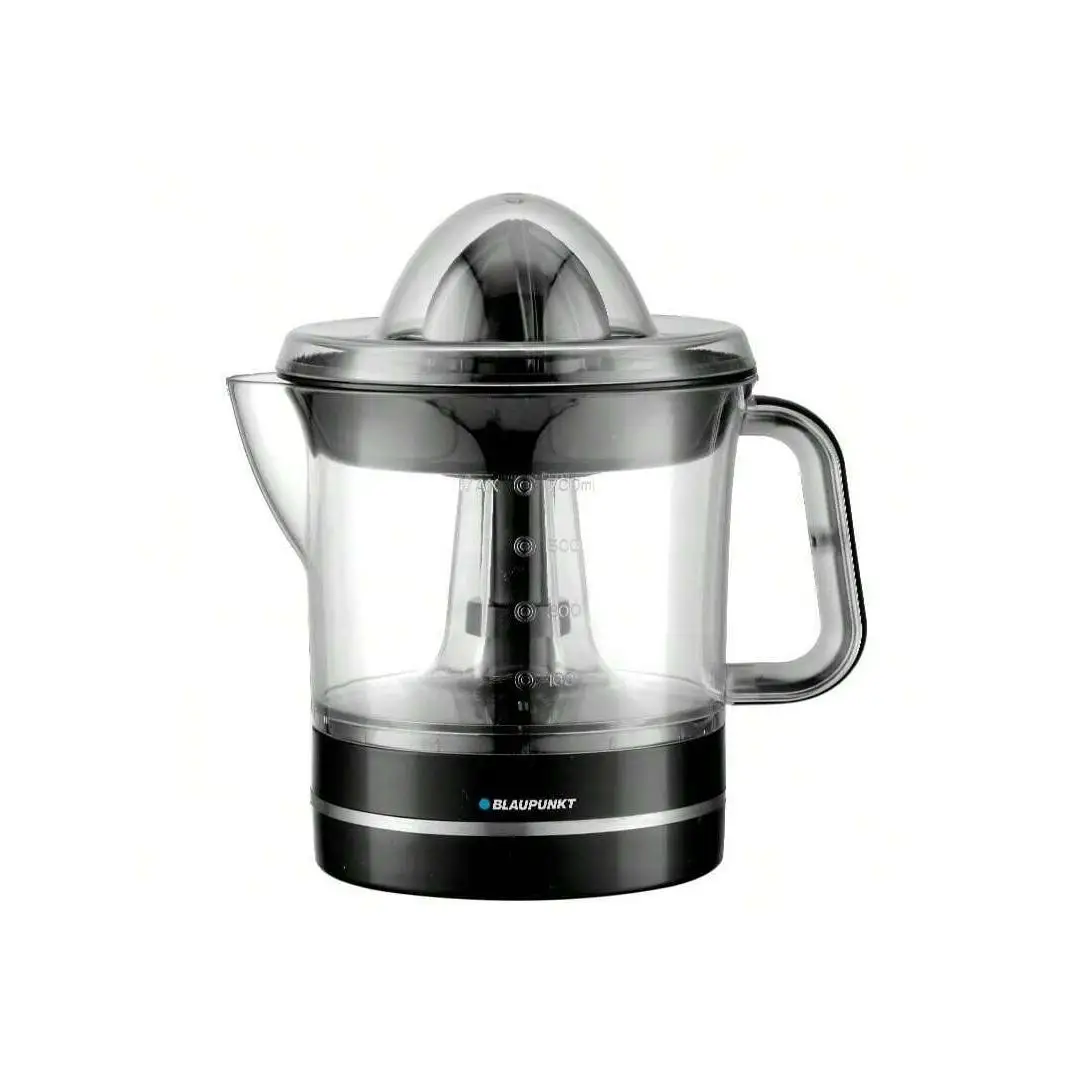 Blaupunkt 40w citrus juicer - 0.7l with double rotation and 0.7 l jug for direct serving. Start by pressure and stop when released, main parts suitable for dishwasher and integrated cable storage top quality trusted german