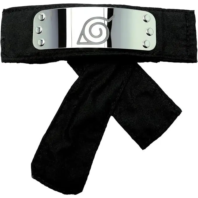 Naruto black Bandana with Konoha symbol-Merchandising of Naruto Shippuden official 100%-ABYstyle Studio,