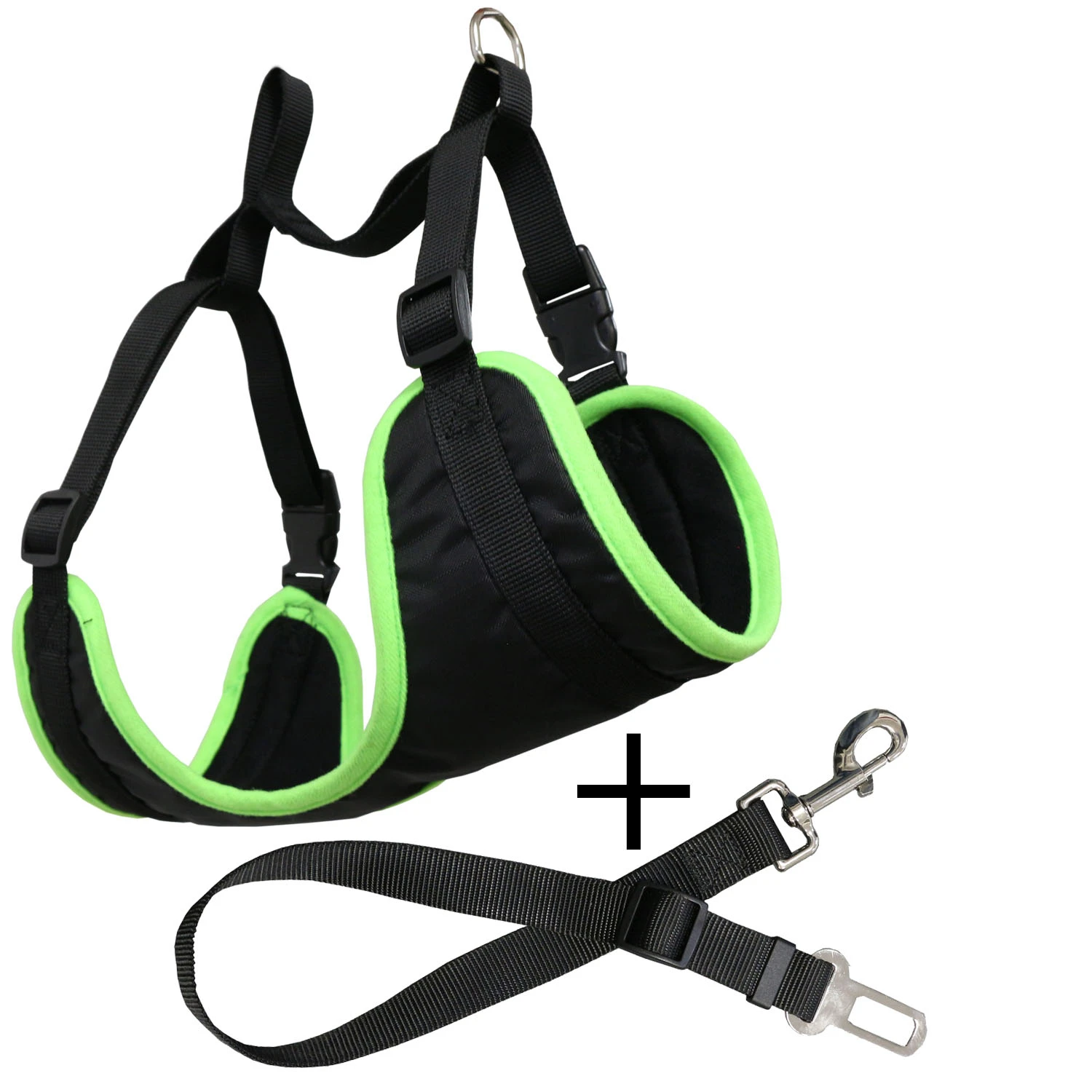 Arnés con cinturón de coche para perros ajustable Yatek, apto para la mayoría de vehículos, material resistente, talla M