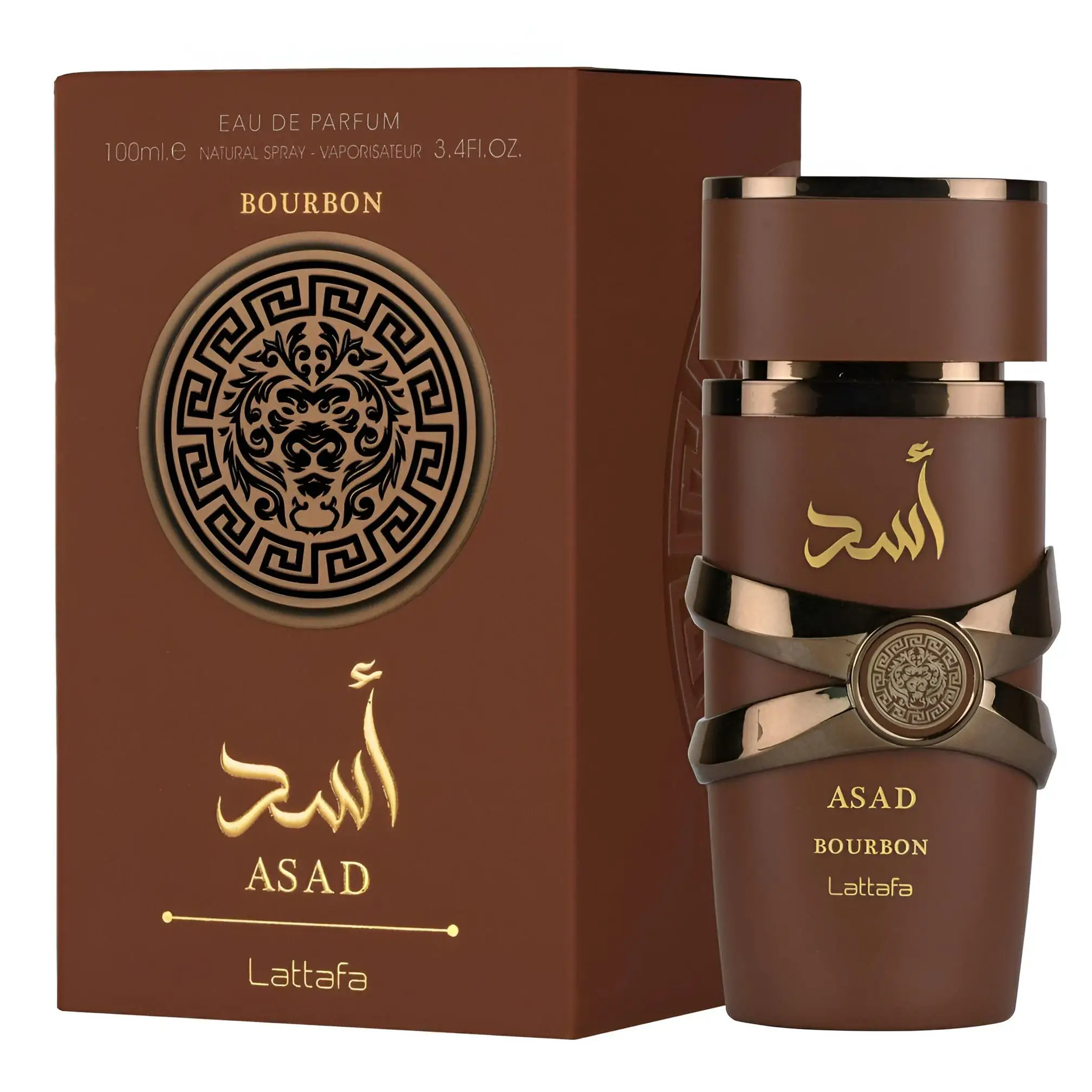 ASAD BOURBON perfume Arabe lattafa EAU para hombre 100ML