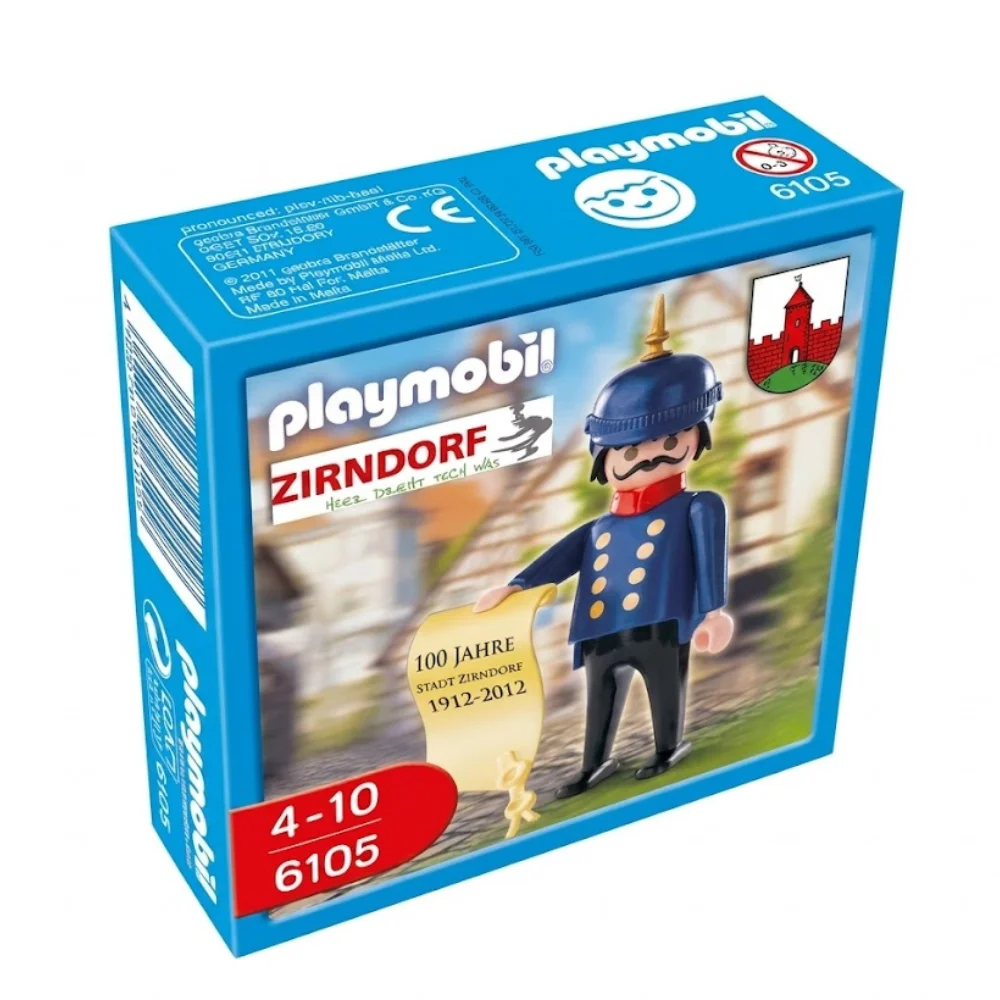 PLAYMOBIL - GENDARME VICTORIANO ESPECIAL 100 AÑOS CIUDAD ZIRNDORF, 6105, TIENDA CON LICENCIA OFICIAL, ENVIO URGENTE 24-48 HORAS EN PENÍNSULA, FAMOBIL, CLICKS, JUGUETES, NIÑOS, NIÑAS, FIGURAS, MUÑECOS,