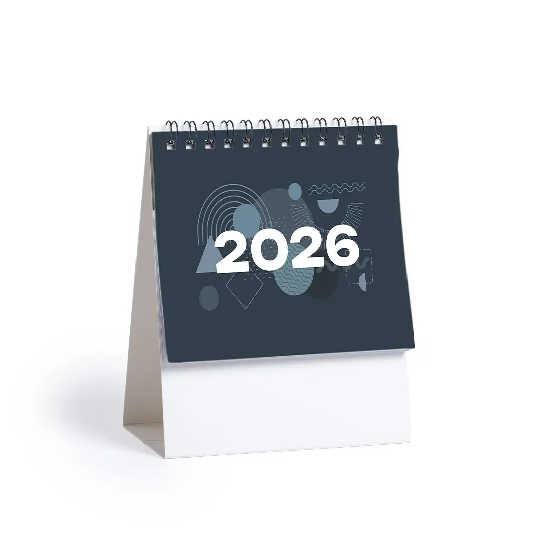 Pack 25 Calendarios de Sobremesa 2026 para Oficinas - Regalos de Empresa - Calendario 2026 con opción para personalizar