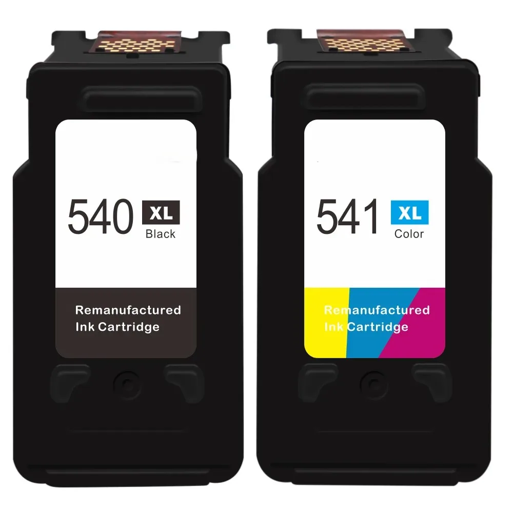 Cartuchos de Tinta Compatibles con Impresoras Canon 540 y 541 XL, Compatibles con Cartuchos para Canon TS5150, TS5151, MG4250, MG3650, MG3650s, MG3350, MG3600, MX475 （1 Negro Y  1 Color）