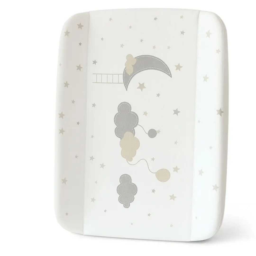 BATHBY Cambiador Bebé Acolchado Impermeable con Bordes de Seguridad, Suave y Antideslizante, Fácil de Limpiar, 85x50x10cm