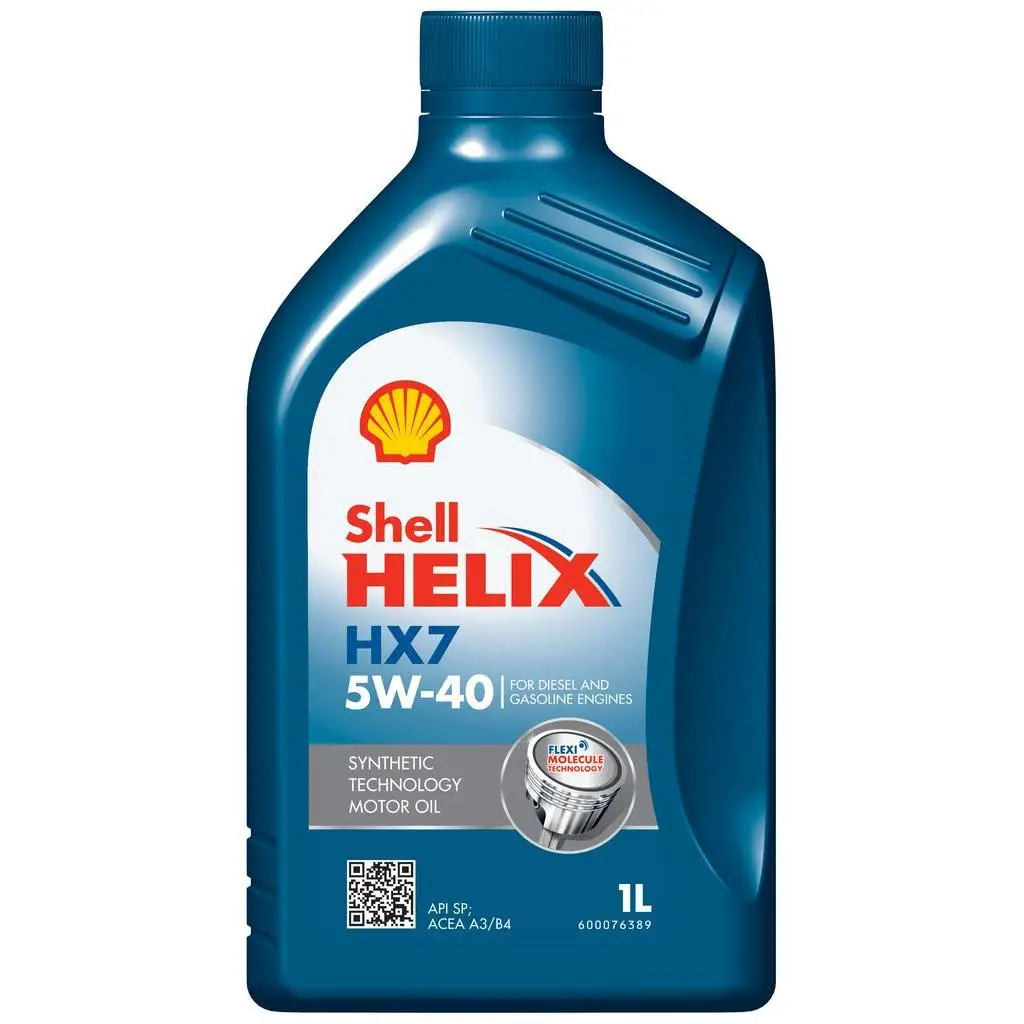 Helix shell oil hx7 5w40 1 l - extends engine life - anti-wear protection - synthetic technology - active cleaning