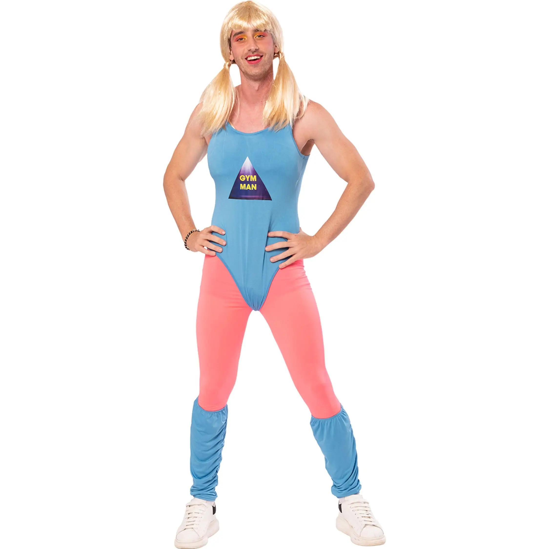 Rubies - Disfraz Gym Man Adulto - Disfraz Diseño Original y Divertido - Disfraz Gym Man - Perfecto Para Fiestas y Carnaval - Fácil De Poner y Quitar - Disfraz Tela Cómoda y Ligera
