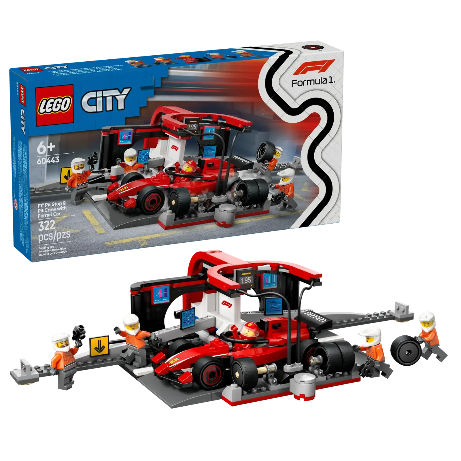 LEGO LEGO City Parada en Boxes de F1 con Ferrari (60443)