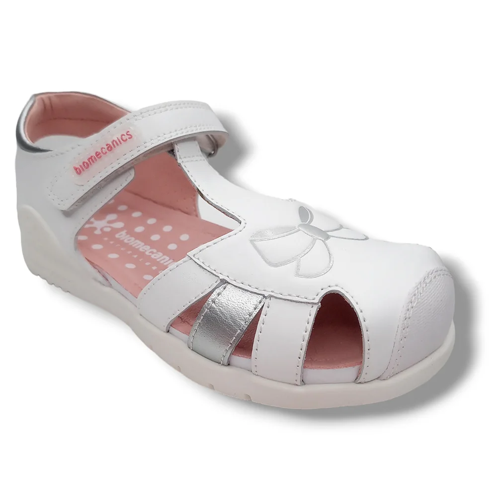 Biomecanics Sandalia Cerrada Niña 232237-B BLANCO calzado niños Summer ROYALE CORDONETS