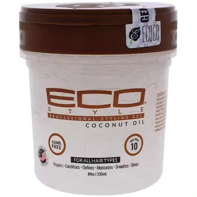 CasaSofia- Eco Styler Gel fixer Coconut Oil Max Hold Styling. 3 sizes to choose