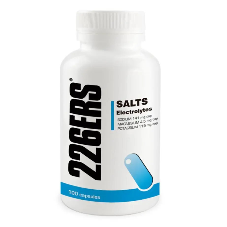 226ERS * SALTS ELECTROLYTES *100 caps - Ideal para mantener los depósitos de sales en los niveles óptimos en épocas especialmente calurosas, durante una actividad deportiva de larga duración o para personas con alta sudoración.