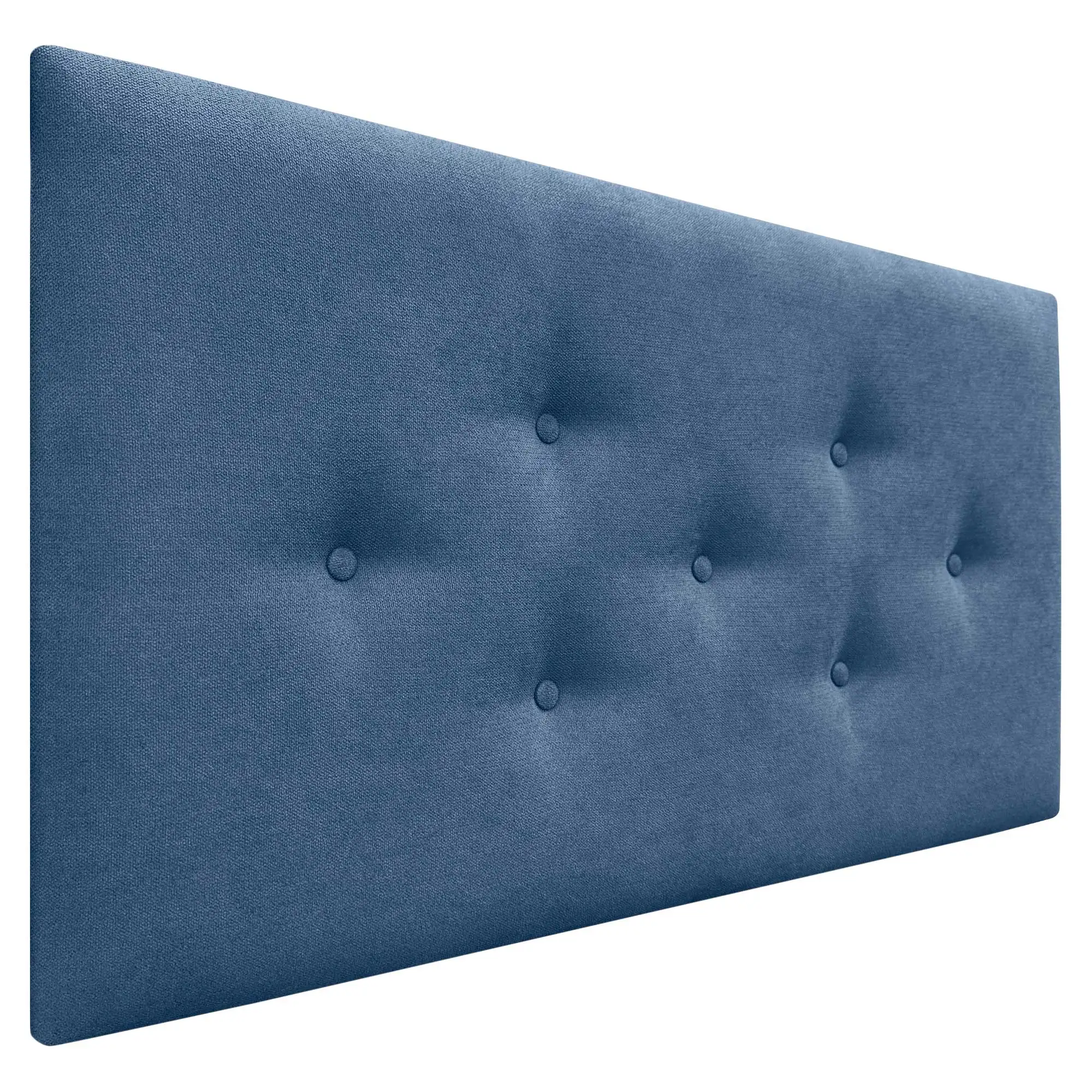 DHOME Cabecero de Tela ACUALINE con 3 Hileras Intercaladas de Botones Cabezal Tapizado Cama Lujo