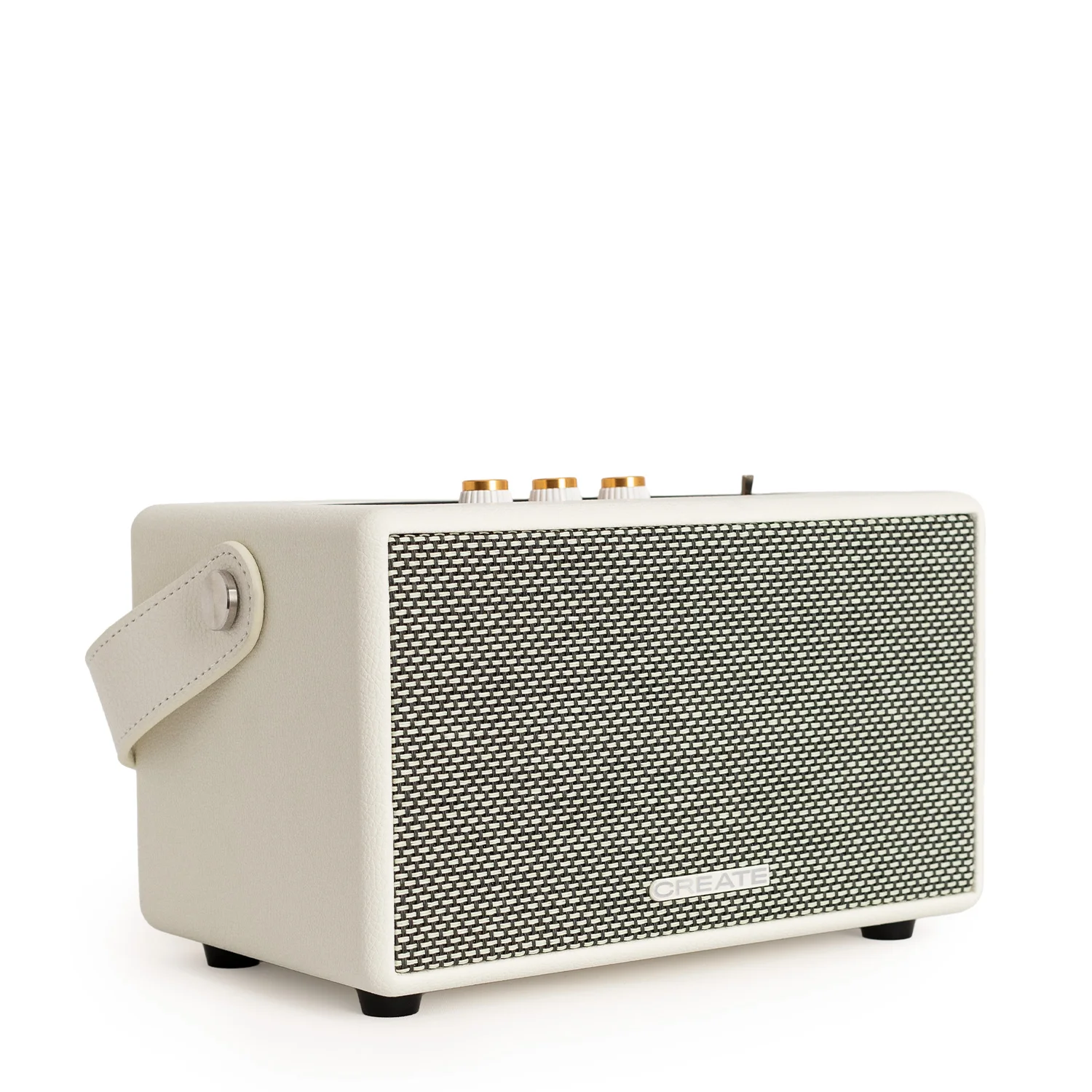Create - portable speaker with bluetooth, usb and aux - speaker retro