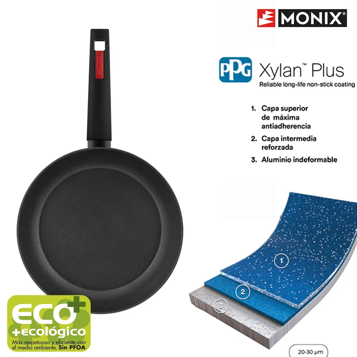 Monix Set non-stick pans Sunset, 2 pcs, Lot 22 and 26 cm, forged aluminum, all kinds of kitchens