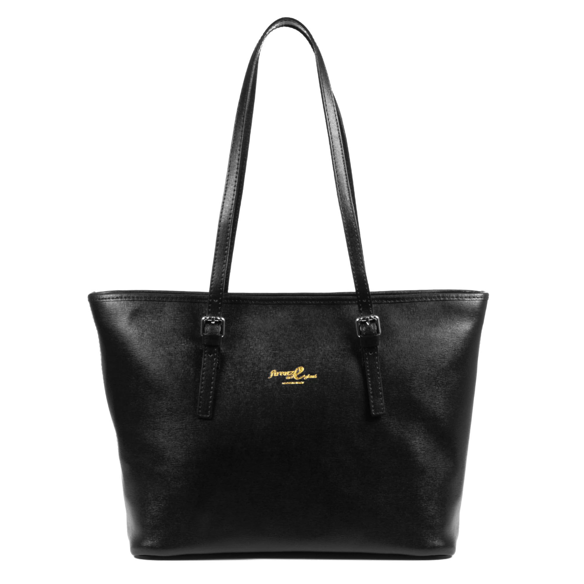 Firenze Artegiani. Genuine Saffiano leather women tote bag. Made in Italy. Vera Pelle Italian.