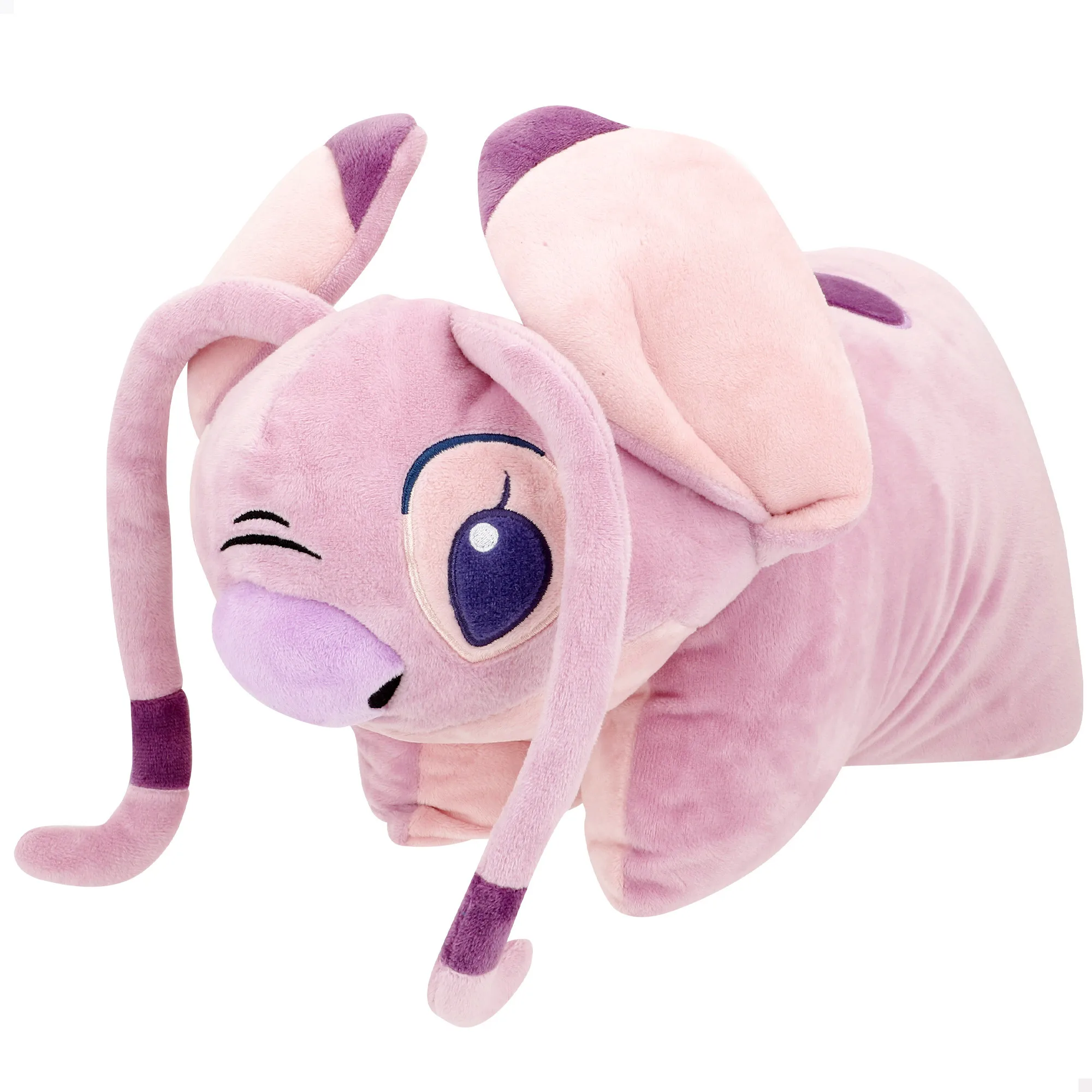 Stitch - Cojín o peluche infantil, licencia oficial, cojín pequeño infantil,  peluche bebé dormir, textura suave y aterciopelada, juguetes para niños de 3 años, Lilo & Stitch, universo Disney