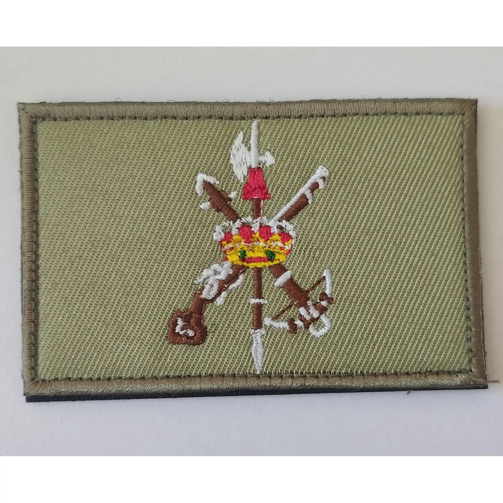 parches tela bordados bandera LEGION ESPAÑOLA. medidas 8x5 cm