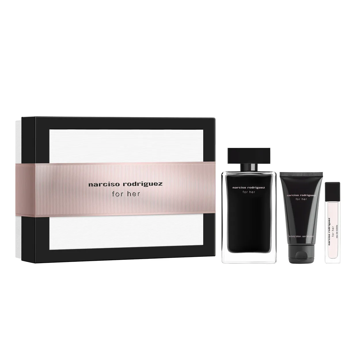 SET NARCISO RODRIGUEZ PARA ELLA EDT 50ML + BODY 50ML + MINI 7.5ML