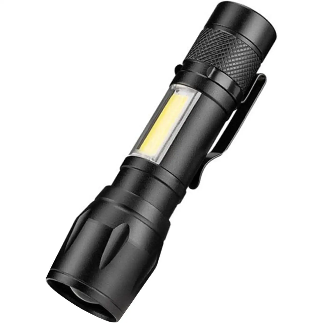Mini Linterna Euroxanty de Bolsillo | Recargable USB | 4 Modos de Luz | Estuche Verde