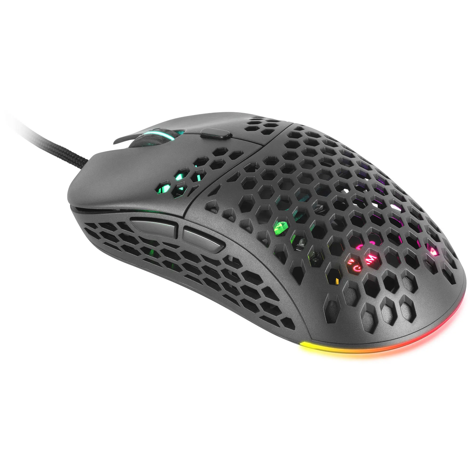 MM55 MGB Chroma Ultra-light 55g 12800 DPI mouse PC Black Pink White Mars Gaming Mouse