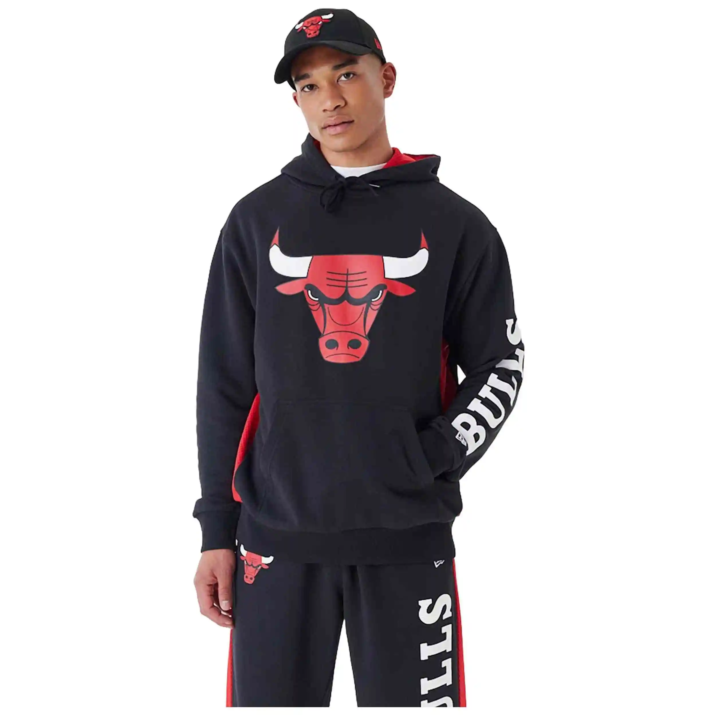 Sudadera New Era modelo Nba Mesh Panel Os Hoody Chibul  Blkfdr