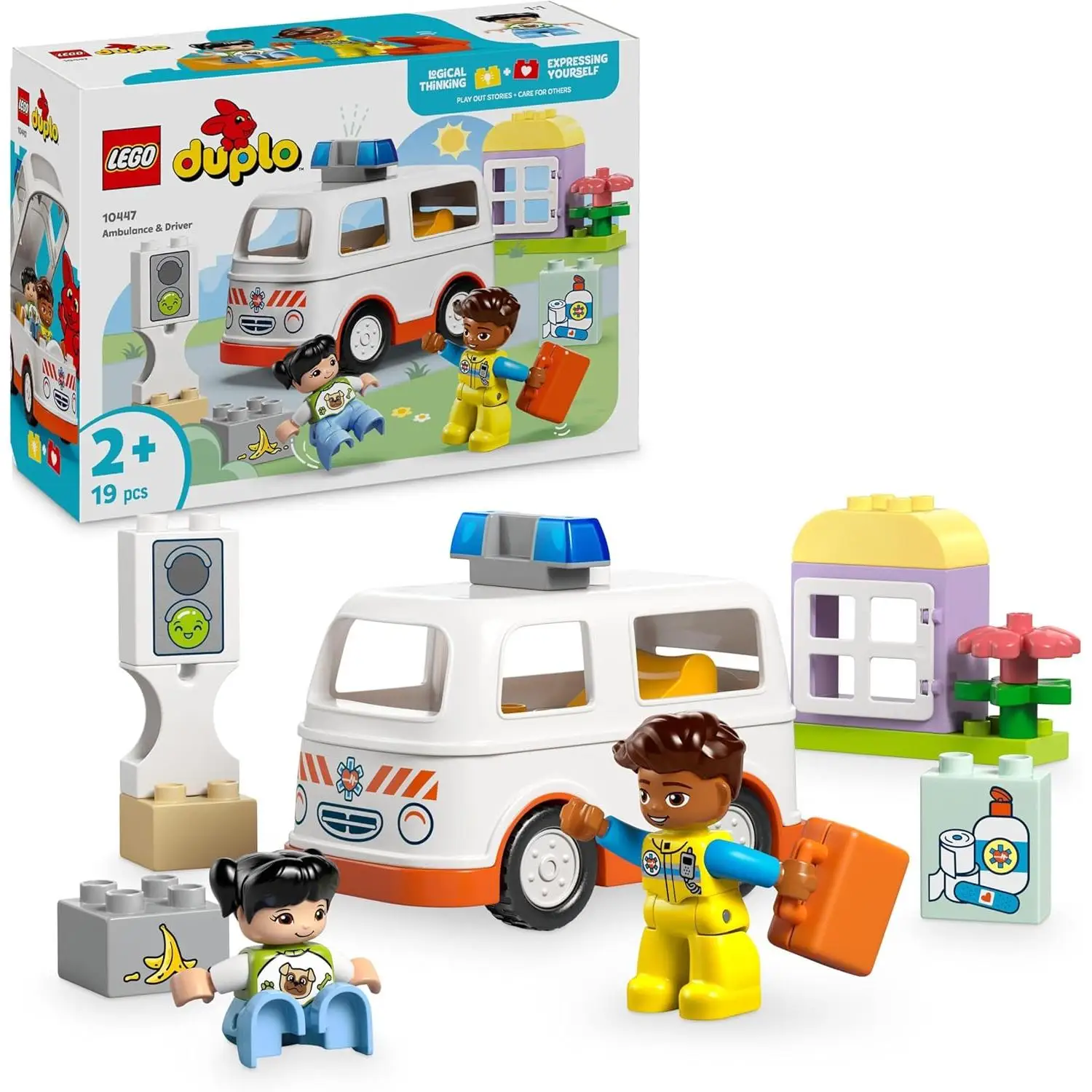 Lego 10447 Ambulancia y conductor Lego Duplo